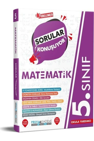 Pruva Akademi 5. Sınıf Matematik Sorular Konuşuyor Soru Bankası Pruva Akademi