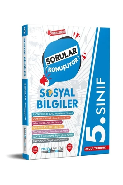 Pruva Akademi 5. Sınıf Sosyal Bilgiler Sorular Konuşuyor Soru Bankası Pruva Akademi