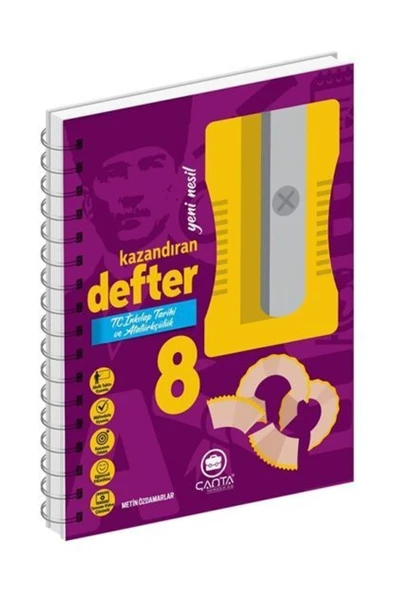 Çanta Yayınları 8.sınıf Defter T.c. Inkılap Tarihi Ve Atatürkçülük