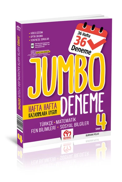 Model Eğitim Yayınları 4.Sınıf Jumbo Tüm Dersler Deneme