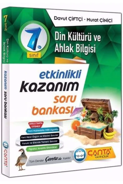 Çanta Yayınları Çanta 7.sınıf Kazanım Dın Kültürü Ve Ahlak Bılgısı Soru Bankası 2020-29,90 731800