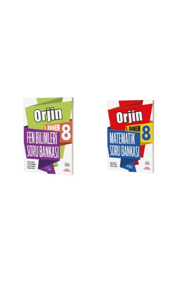 Kurmay Yayınları ORJIN 8 FEN BILIMLERI 1.DÖNEM SB+MATEMATIK 1.DÖNEM SB SET (2 KITAP)