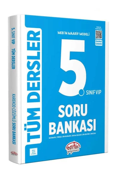 Editör Yayınevi Editör Yayınları 2025 5.Sınıf Vip Tüm Dersler Soru Bankası