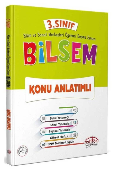 Editör Yayınevi 3. Sınıf Bilsem Konu Anlatımlı