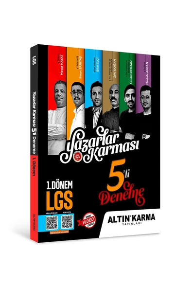 Altın Karma Yayınları 8.sınıf 1.dönem Yazarlar Karması 5' Li Deneme (KİTAPEKSENİNEÖZEL)