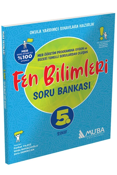 Muba Yayınları 5.Sınıf Muba Fen Bilimleri Soru Bankası / Konu Destekli - Beceri Temelli / %100 MEB Uyumlu
