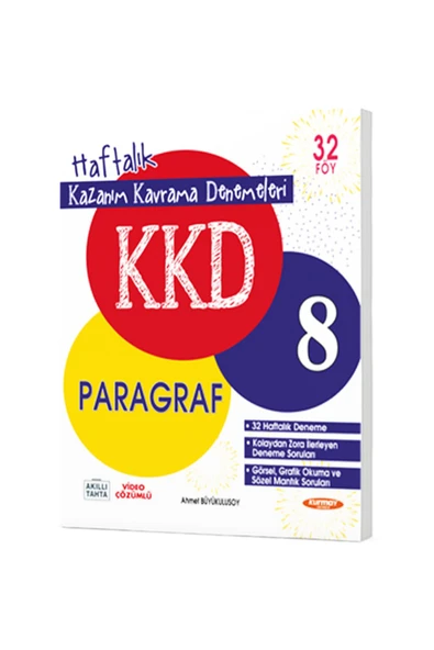 Kurmay Yayınları 8. Sınıf Paragraf Haftalık Kazanım Kavrama Denemeleri (32 FASİKÜL) / 9786256972056