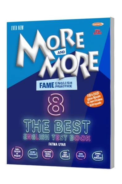 Fenomen Yayıncılık 8 MORE&MORE FAME THE BEST ENGLISH TEST BOOK YENİ KAPAK 2024