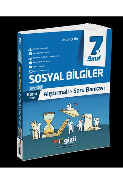 Gizli Yayınları 7. Sınıf Sosyal Bilgiler Konu Anlatımlı Alıştırmalı Soru Bankası