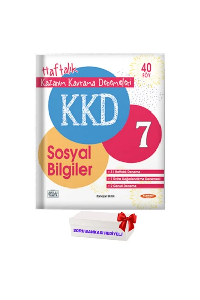 Kurmay Yayınları Kkd 7.sınıf Sosyal Haftalık Kazanım Kavrama Denemeleri 2022-2023 Güncel Baskı Kitap Hediyeli