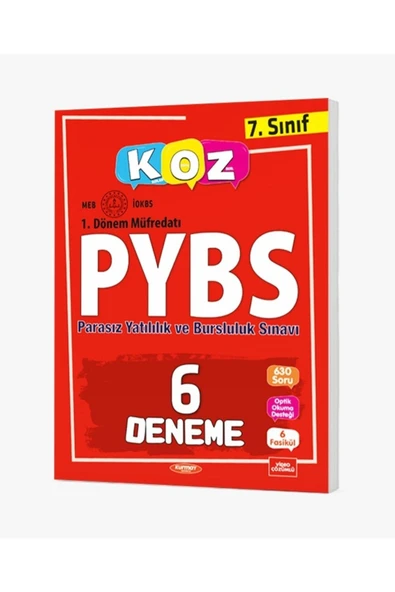 Kurmay Yayınları Kurmay 7. Sınıf 1. Dönem Koz Pybs 6 Deneme 2023