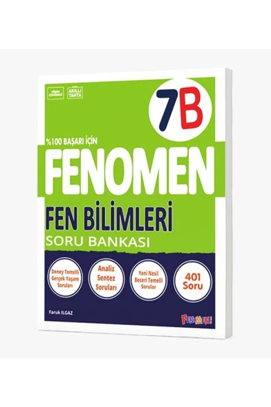 Kurmay Yayınları FENOMEN OKUL 7. SINIF FEN BİLİMLERİ SORU BANKASI (B) / 9786257174428 - 1