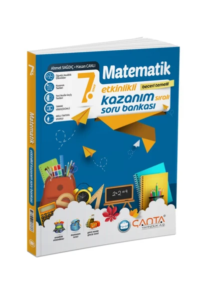 Çanta Yayınları 7 Sınıf Matematik Etkinlikli Kazanım Soru Bankası Yeni