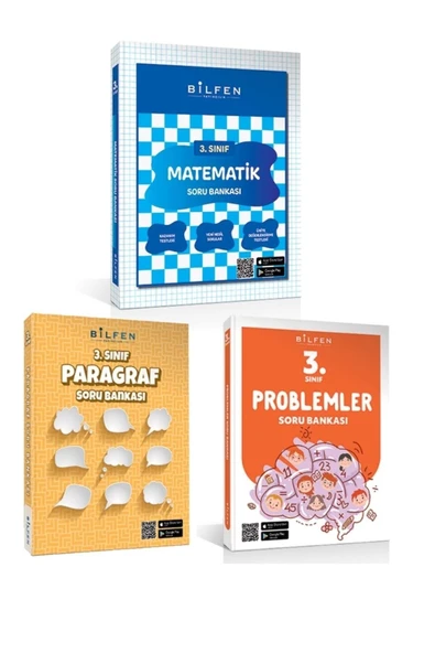 Bilfen Yayıncılık Bilfen 3.sınıf Matematik Problemler Paragraf Soru Bankası Seti 2023