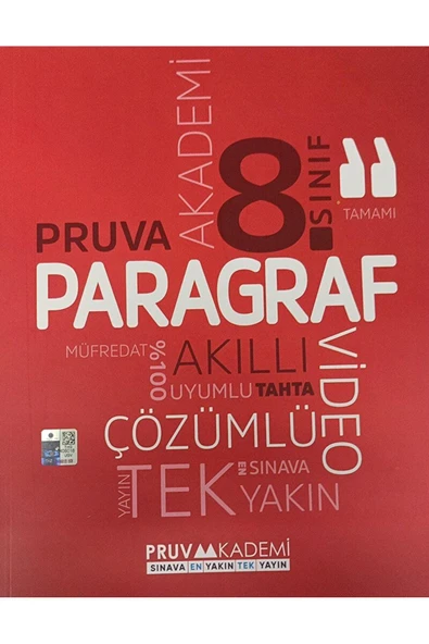Pruva Akademi 8. Sınıf Pruva Paragraf Soru Bankası / Kolektif / Pruva Akademi / 9786058084551