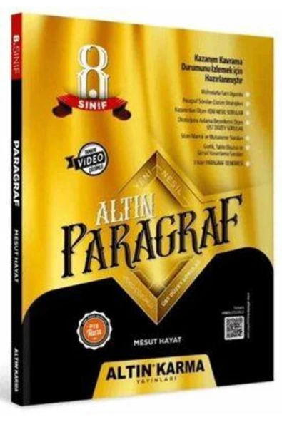 Altın Karma Yayınları 8.sınıf Lgs Altın Paragraf Soru Bankası