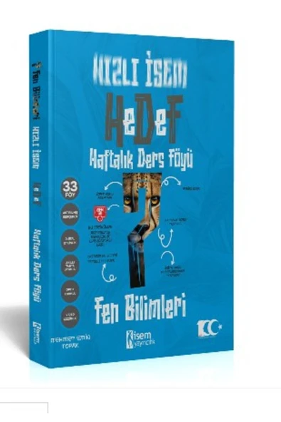 İsem Yayıncılık HIZLI İSEM 7.SINIF HAFTALIK DERS FÖYÜ