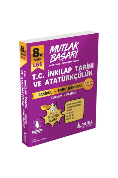 Muba Yayınları Mutlak Başarı LGS İnkılap Tarihi ve Atatükçülük Fasikül+Soru Bankası