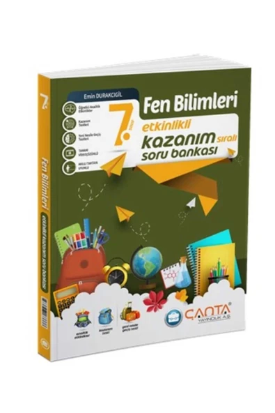 Çanta Yayınları 7.Sınıf Kazanım Fen Bilimleri Soru Bankası 2024