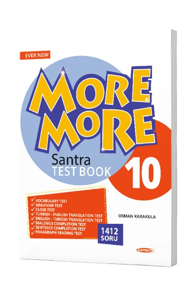 Kurmay Elt Yayınları Kurmay Elt 2025 10. Sınıf More More Santra Test Book