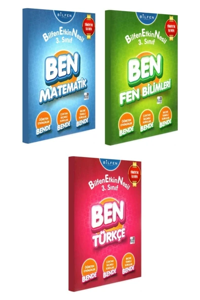 Bilfen Yayınları Bilfen 3. Sınıf Ben Matematik Türkçe Fen Bilfen Etkin Nesil Seti 3 Kitap