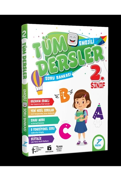 Pruva Akademi 2.SINIF TÜM DERSLER SORU BANKASI EMOJİLİ