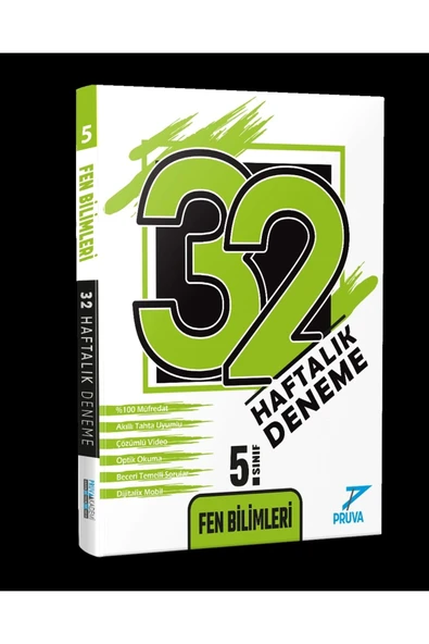 Pruva Akademi 5.sınıf Fen Bilimleri 32 Haftalık Deneme