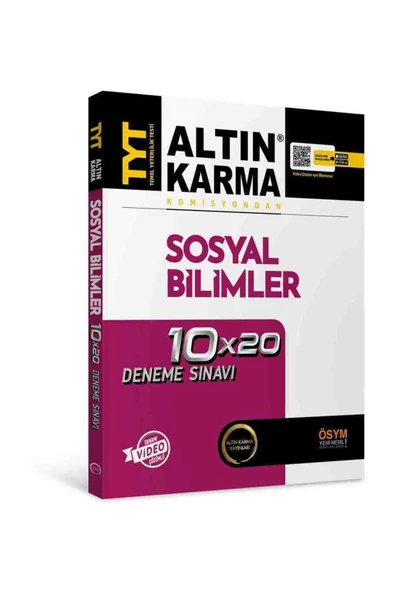 Altın Karma Yayınları Tyt Sosyal Bilimler 10*25 Deneme -