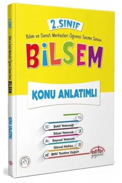 Editör Yayınevi 2. Sınıf Bilsem Konu Anlatımlı Editör Yayınları