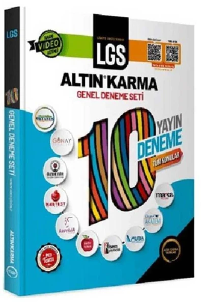 Altın Karma Yayınları 8. Sınıf Lgs 10 Farklı Yayın 10 Deneme Tüm Konular Sorular