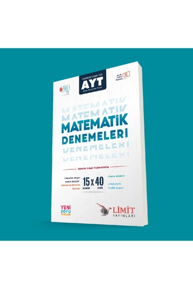 Limit Yayınları Limit Ayt 15'li Matematik Denemeleri