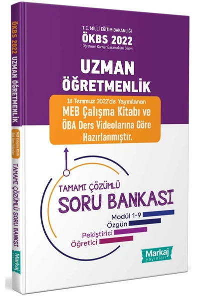 MARKAJ YAYINLARI Ökbs Uzman Öğretmenlik Tamamı Çözümlü Soru Bankası
