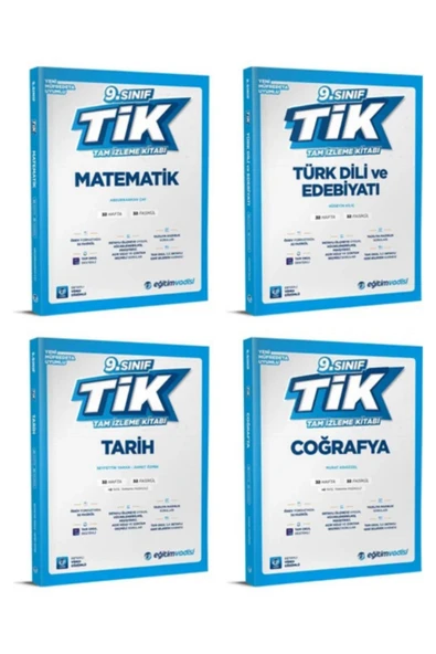 Eğitim Vadisi Yayınları 2025 9. Sınıf Tik Matematik-Edebiyat-Tarih-Coğrafya