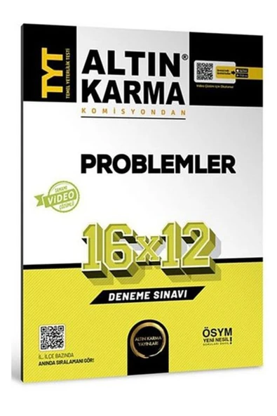 Altın Karma Tyt Problemler Deneme Sınavı 16x12