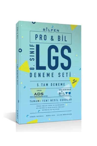 Bilfen BİLFEN LGS 8. SINIF PROBİL LGS 5'Lİ DENEME 2024 BASKI