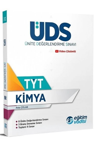 Çözüm Yayınları Yks Tyt Kimya Üds Ünite Değerlendirme Sınavı Eğitim Vad. 9786051947174