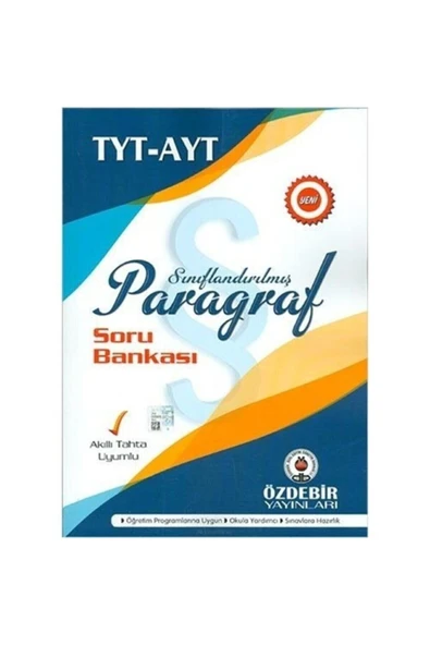 ÖZDEBİR YAYINEVİ Özde Bir Yayınları Özdebir Tyt-ayt Paragraf Soru Bankası