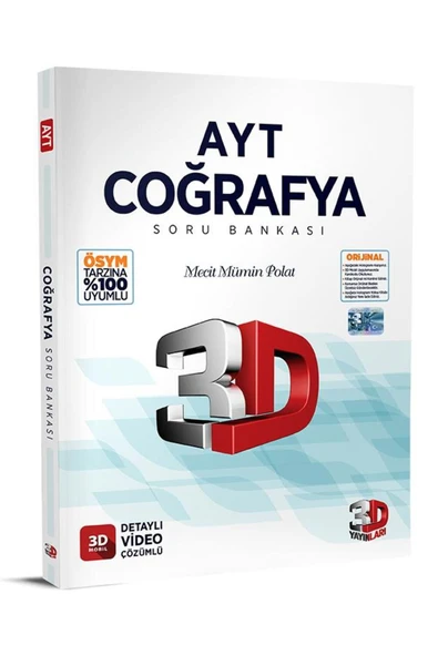 3D Yayınları 2024 AYT 3D Coğrafya SB