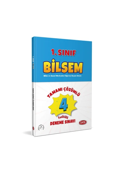Data Yayınları 1. Sınıf Bilsem Tamamı Çözümlü Fasikül 4 Deneme Sınavı