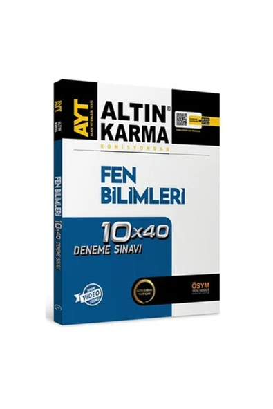 Altın Karma 2023 Model Ayt Fen Bilimleri 10x40 Deneme Sınavı Yayınları