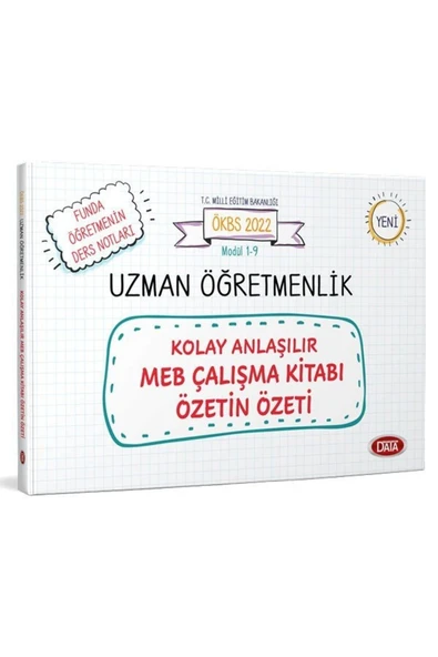 Data Yayınları 2024 Funda Hocanın Kaleminden Uzman Öğretmenlik Kolay Anlaşılır Meb Özetin Özeti Yeni