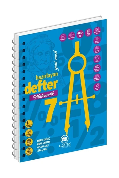 Çanta Yayınları Yayınları 7 Sınıf Matematik Okula Yardımcı Hazırlayan Defter Akıllı