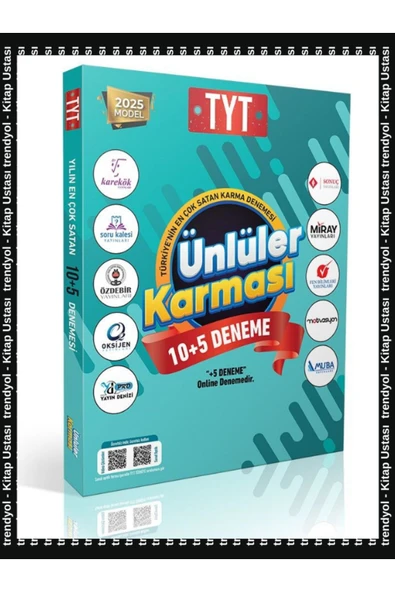Ünlüler Karması Tyt Genel 10 5 Karma Deneme 2025 Basım