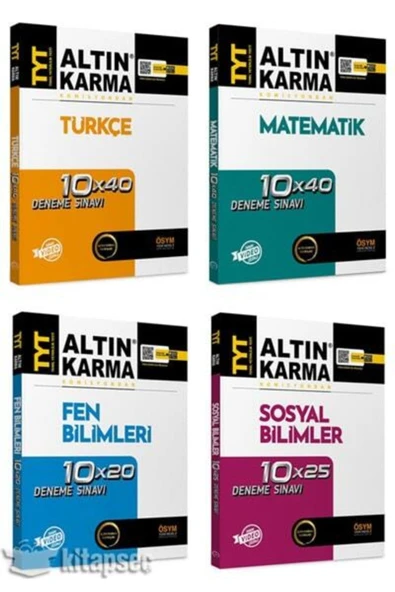 Altın Karma Yayınları Altın Karma Tyt Tamamı Video Çözümlü Branş Deneme Seti