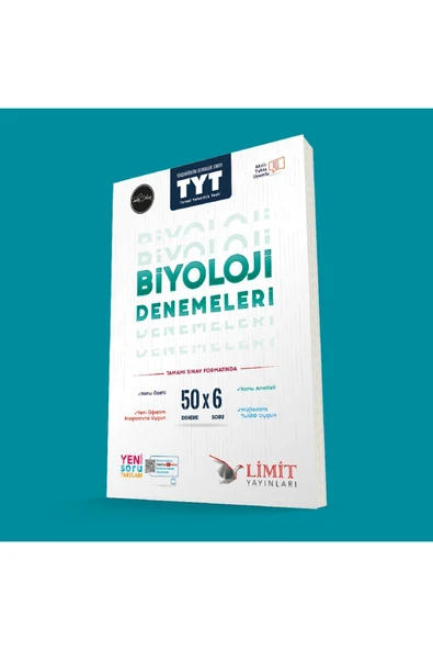 Limit Yayınları Limit Tyt Biyoloji 50x6 Denemeleri (iletişim Hattımız 0552 649 47 46)