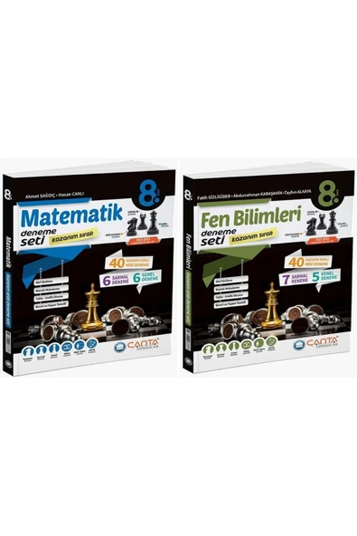 Çanta Yayınları Çanta 2025 8. Sınıf Lgs Matematik + Fen Bilimleri Kazanım Sıralı Deneme Seti 2 Kitap