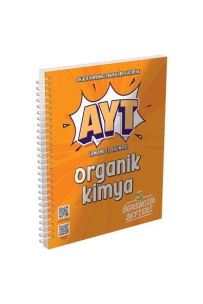 Murat Yayınları Murat Yks Ayt Organik Kimya Öğrencim Defteri