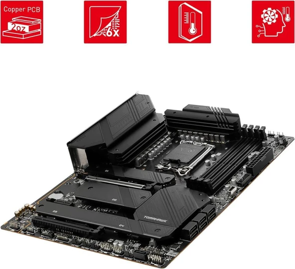 MSI Mag Z790 Tomahawk Wi-Fi Intel LGA1700 DDR4 ATX Anakart - Teşhir - 2