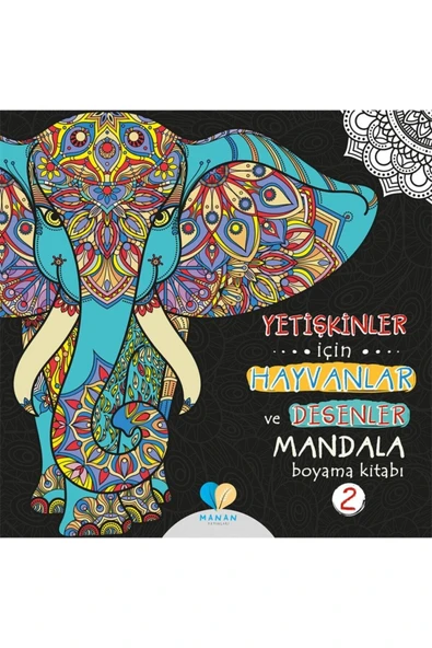 Mor Elma Yayıncılık Yetişkinler Için Hayvanlar Ve Desenler Mandala Boyama Kitabı-2
