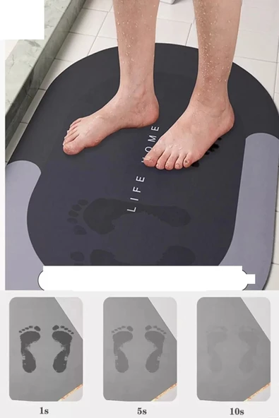 Sihirli Su Emici Kaydırmaz Banyo Paspası Banyo Ayak Matı - 2